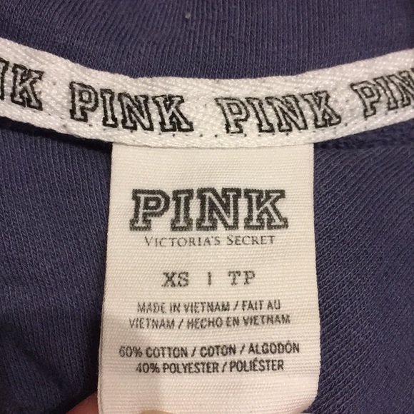 PINK Victoria’s Secret Quarter Zip Sweatshirt - Picture 6 of 7
